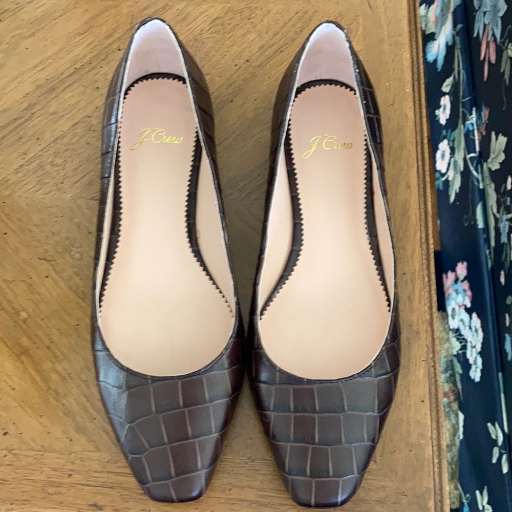 Jcrew Croc flats